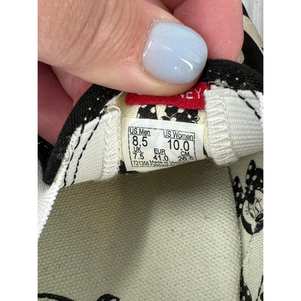 Vans Disney x Mickey & Minnie Flame Classic Slip On Women Size 10 Mens Size 8.5 - Picture 7 of 12